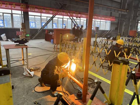 公司舉辦電焊工、電工技術(shù)比武